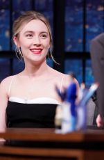 SAOIRSE RONAN at Late Night with Seth Meyers in New York 12/10/2019