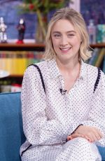 SAOIRSE RONAN at Zoe Ball Breakfast Show in London 12/17/2019