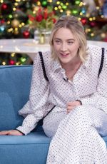 SAOIRSE RONAN at Zoe Ball Breakfast Show in London 12/17/2019