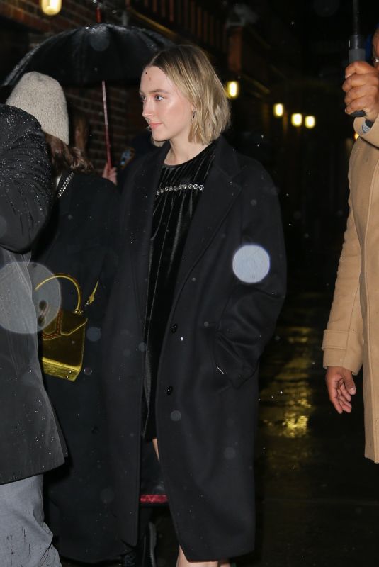 SAOIRSE RONAN Out and About in New York 12/09/2019