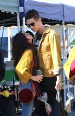 SARAH HYLAND and Wells Adams at Farmers Market in Los Angeles 12/15/2019
