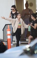 SARAH HYLAND Leaves Pilates Class in Los Angeles 12/16/2019