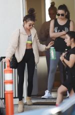 SARAH HYLAND Leaves Pilates Class in Los Angeles 12/16/2019