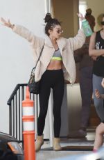 SARAH HYLAND Leaves Pilates Class in Los Angeles 12/16/2019