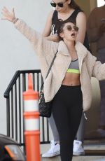SARAH HYLAND Leaves Pilates Class in Los Angeles 12/16/2019