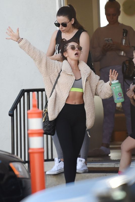 SARAH HYLAND Leaves Pilates Class in Los Angeles 12/16/2019