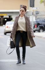 SARAH HYLAND Out and About in Studio City 12/21/2019