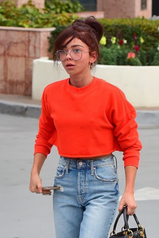 SARAH HYLAND Out and About in Studio City 12/22/2019