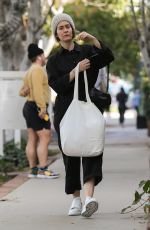 SARAH PAULSON Out on Melrose Place in West Hollywood 12/20/2019