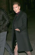 SCARLETT JOHANSSON Arrives at Late Show with Stephen Colbert in New York 12/05/2019