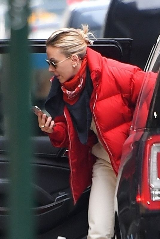 SCARLETT JOHANSSON Arrives at Saturday Night Live Rehearsals in New York 12/13/2019
