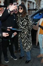 SELENA GOMEZ Arrives at Capital Breakfast Radio Studios in London 12/11/2019