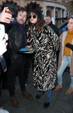 SELENA GOMEZ Arrives at Capital Breakfast Radio Studios in London 12/11/2019