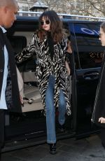 SELENA GOMEZ Arrives at Capital Breakfast Radio Studios in London 12/11/2019