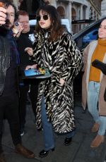 SELENA GOMEZ Arrives at Capital Breakfast Radio Studios in London 12/11/2019