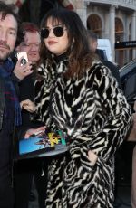 SELENA GOMEZ Arrives at Capital Breakfast Radio Studios in London 12/11/2019