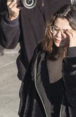 SELENA GOMEZ at Heathrow Airport in London 12/02/2019