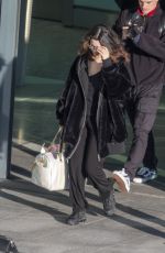 SELENA GOMEZ at Heathrow Airport in London 12/02/2019