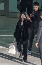 SELENA GOMEZ at Heathrow Airport in London 12/02/2019