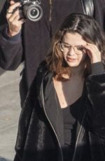 SELENA GOMEZ at Heathrow Airport in London 12/02/2019