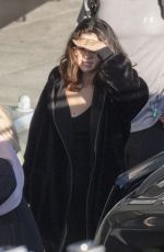 SELENA GOMEZ at Heathrow Airport in London 12/02/2019