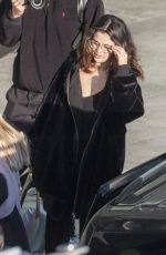 SELENA GOMEZ at Heathrow Airport in London 12/02/2019