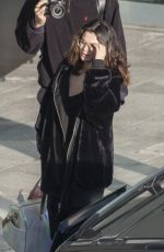 SELENA GOMEZ at Heathrow Airport in London 12/02/2019