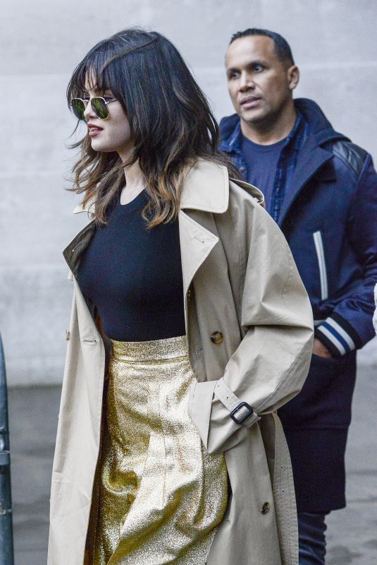 SELENA GOMEZ Leaves BBC Radio Studios in London 12/11/2019