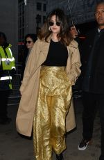 SELENA GOMEZ Out and About in London 12/11/2019