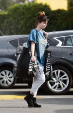SELENA GOMEZ Shopping at Urban Outfitters in Los Angeles 12/18/2019