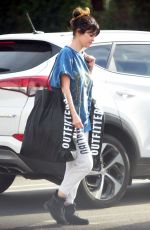 SELENA GOMEZ Shopping at Urban Outfitters in Los Angeles 12/18/2019