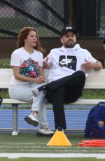 SHAKIRA and Gerard Pique at Soccer Field in Miami 12/28/2019