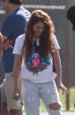 SHAKIRA and Gerard Pique at Soccer Field in Miami 12/28/2019