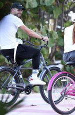 SHAKIRA Riding a Bike Out at Beach in Miami 12/27/2019