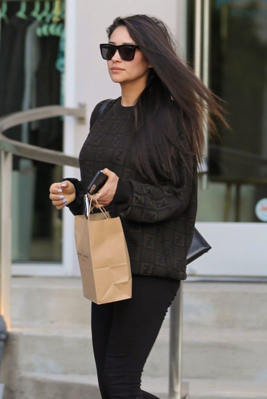 SHAY MITCHELL Leaves Beauty Salon in West Hollywood 12/20/2019