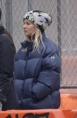 SIENNA MILLER Out in New York 12/16/2019