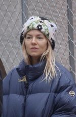 SIENNA MILLER Out in New York 12/16/2019