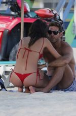 SOFIA JIMENEZ in Bikini on the Beach in Miami 12/05/2019