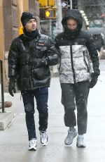 SOPHIE TURNER and Joe Jonas Out and About in New York 12/02/2019