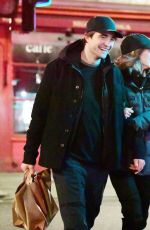 SUKI WATERHOUSE and Robert Pattinson Out in London 12/23/2019