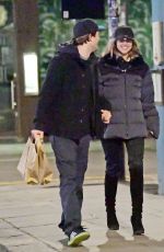 SUKI WATERHOUSE and Robert Pattinson Out in London 12/23/2019