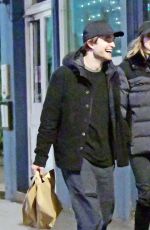 SUKI WATERHOUSE and Robert Pattinson Out in London 12/23/2019