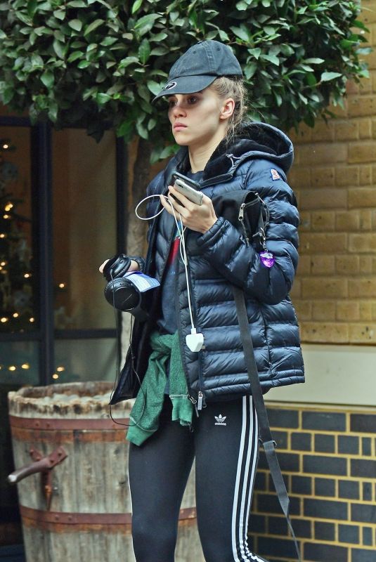 SUKI WATERHOUSE Out and About in London 12/30/2019