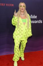 TANA MONGEAU at 9th Annual Streamy Awards in Beverly Hills 12/13/2019