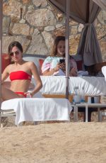 TATIANA DIETEMAN in a Red Bikini at a Beach in Mexico 12/30/2019