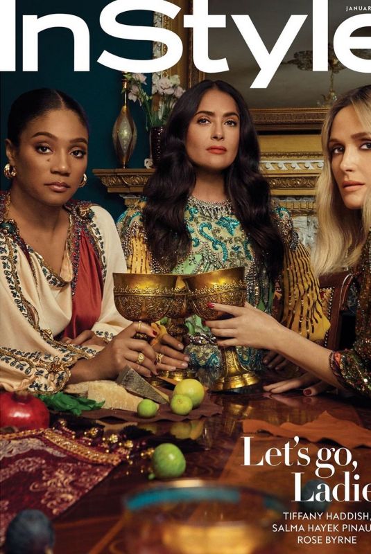 TIFFANY HADDISH, SALMA HAYEK and ROSE BYRNE in Instyle Magazine, January 2020