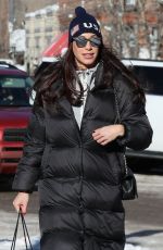TIMEA PALACSIK Out Shopping in Aspen 12/30/2019