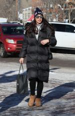 TIMEA PALACSIK Out Shopping in Aspen 12/30/2019