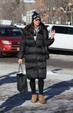 TIMEA PALACSIK Out Shopping in Aspen 12/30/2019