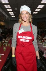 TRICIA HELFER at Christmas Celebration on Skid Row at Los Angeles Mission 12/23/2019